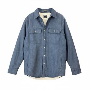 Todd Snyder Albiate Denim Sherpa Lined Work Shirt Jacket Mens Size M